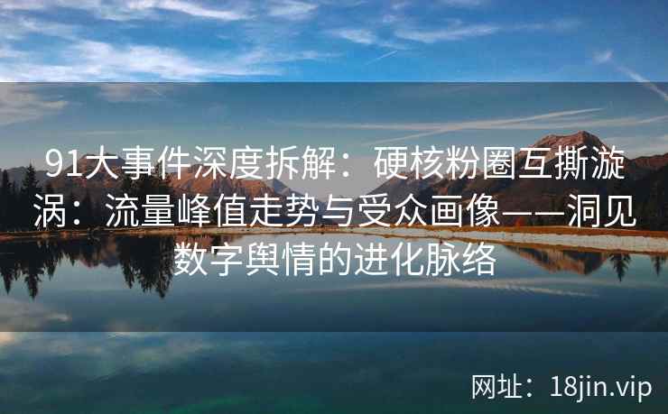 91大事件深度拆解：硬核粉圈互撕漩涡：流量峰值走势与受众画像——洞见数字舆情的进化脉络
