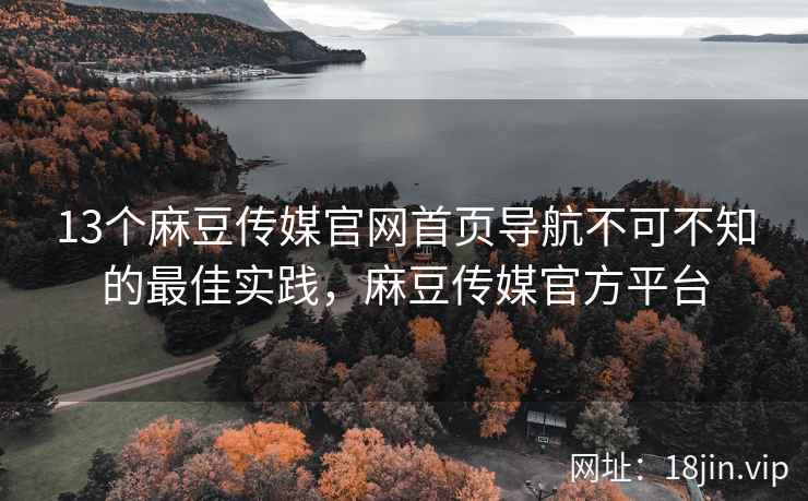 13个麻豆传媒官网首页导航不可不知的最佳实践，麻豆传媒官方平台