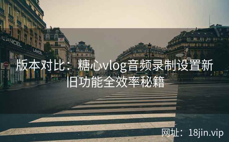 版本对比：糖心vlog音频录制设置新旧功能全效率秘籍