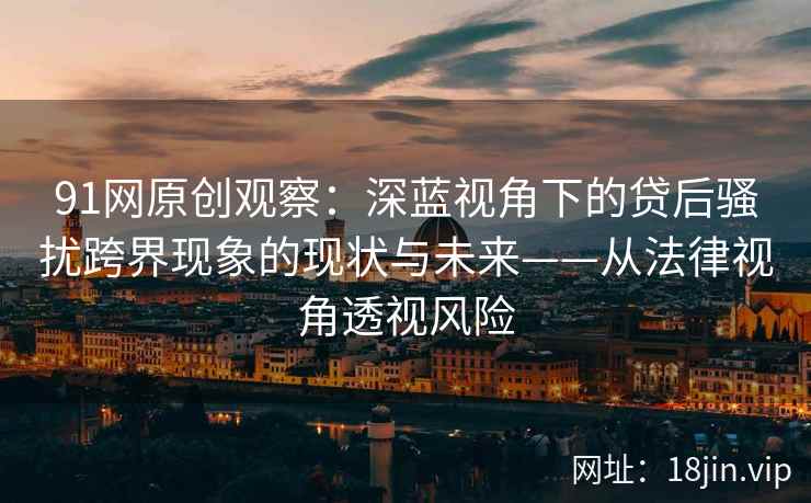 91网原创观察：深蓝视角下的贷后骚扰跨界现象的现状与未来——从法律视角透视风险