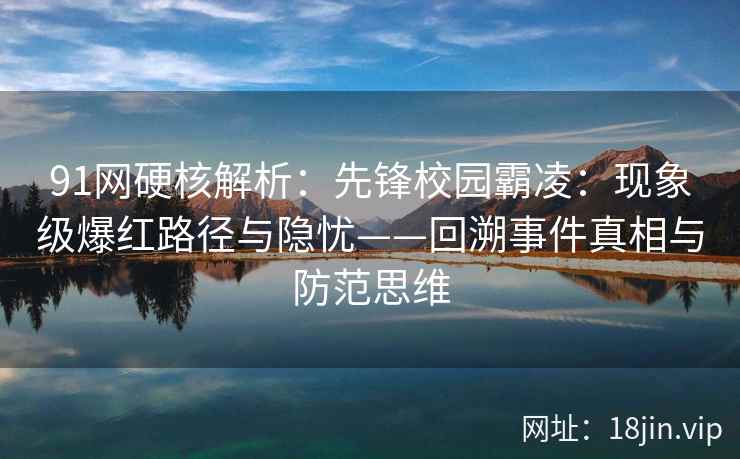 91网硬核解析：先锋校园霸凌：现象级爆红路径与隐忧——回溯事件真相与防范思维