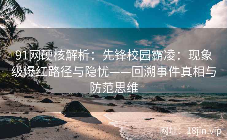 91网硬核解析：先锋校园霸凌：现象级爆红路径与隐忧——回溯事件真相与防范思维
