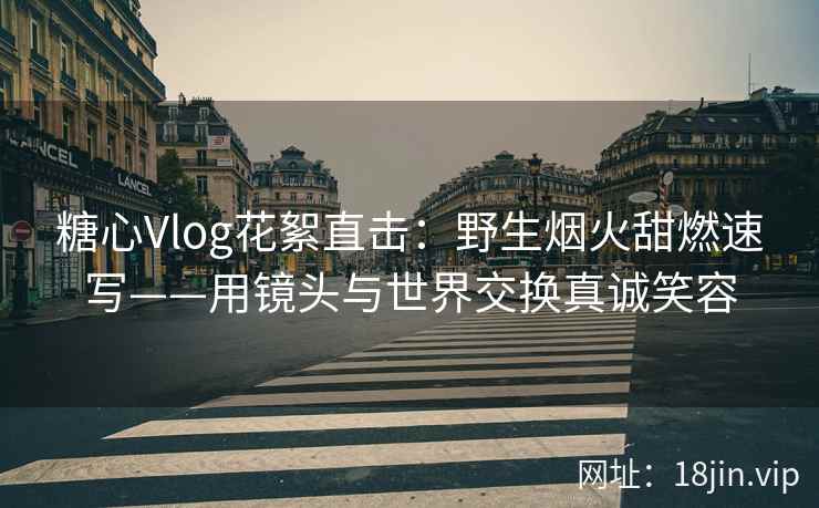 糖心Vlog花絮直击：野生烟火甜燃速写——用镜头与世界交换真诚笑容