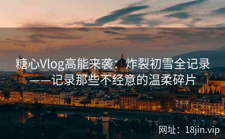 糖心Vlog高能来袭：炸裂初雪全记录——记录那些不经意的温柔碎片  第2张