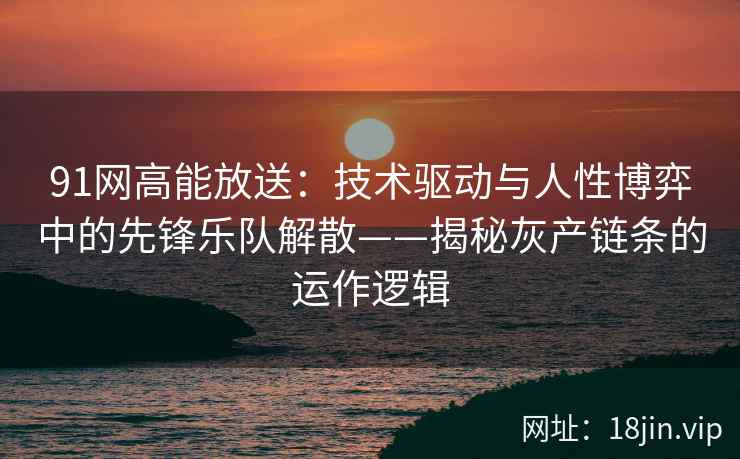 91网高能放送：技术驱动与人性博弈中的先锋乐队解散——揭秘灰产链条的运作逻辑  第2张